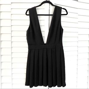 Zara black pinafore dress